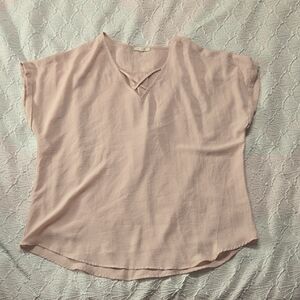 3/$10 Maurices Relaxed Lightweight Boxy Blouse in Pink